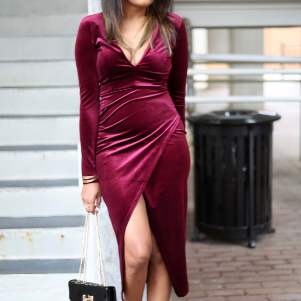 ASOS “Club L” Velvet Dress